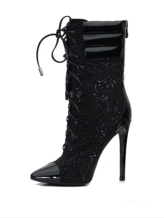 jennifer le Shoes - Jennifer Le Axl Crystal Boots